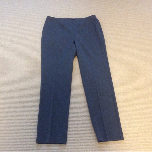 Talbots Gray Bi-Stretch Straight Leg Pants - 12 - Picture 1 of 9